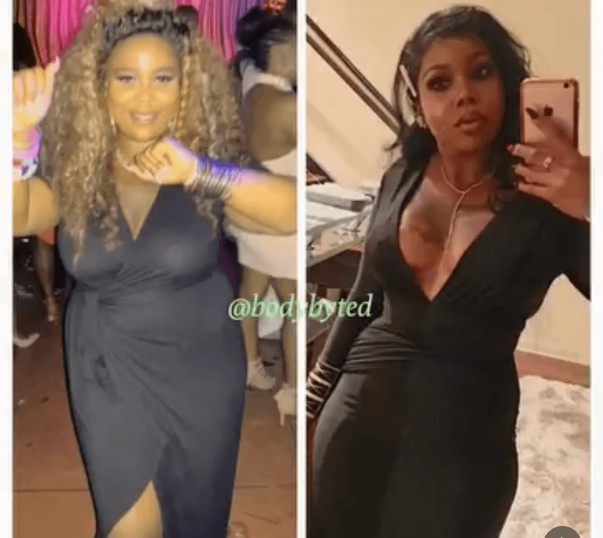 Before and after results